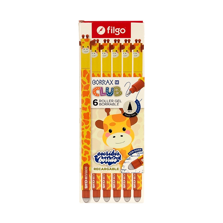 Boligrafo Lapicera Borrable Filgo Roller Gell Borrax SE Jirafa por unidad Art.BRXSE7-C6-CLB9